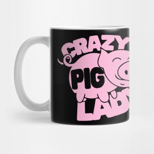 Crazy Pig lady Mug